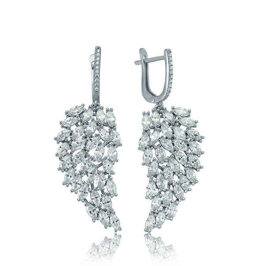 Angel Wing Silver Earrings