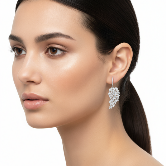 Angel Wing Silver Earrings