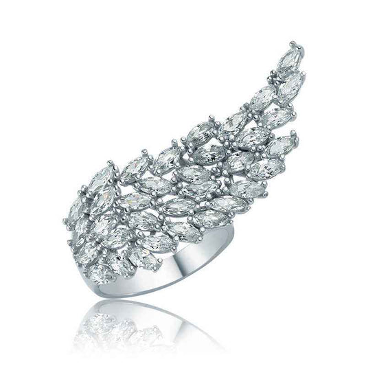 Angel Wing Women's Silver Ring