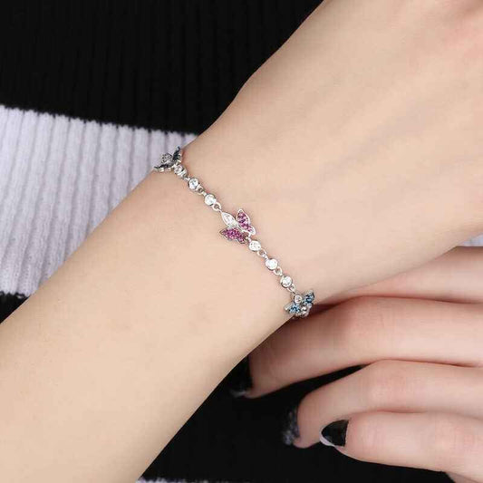 Butterfly Women's Silver Bracelet