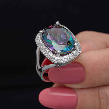 Mystic Stone Women's Silver Ring