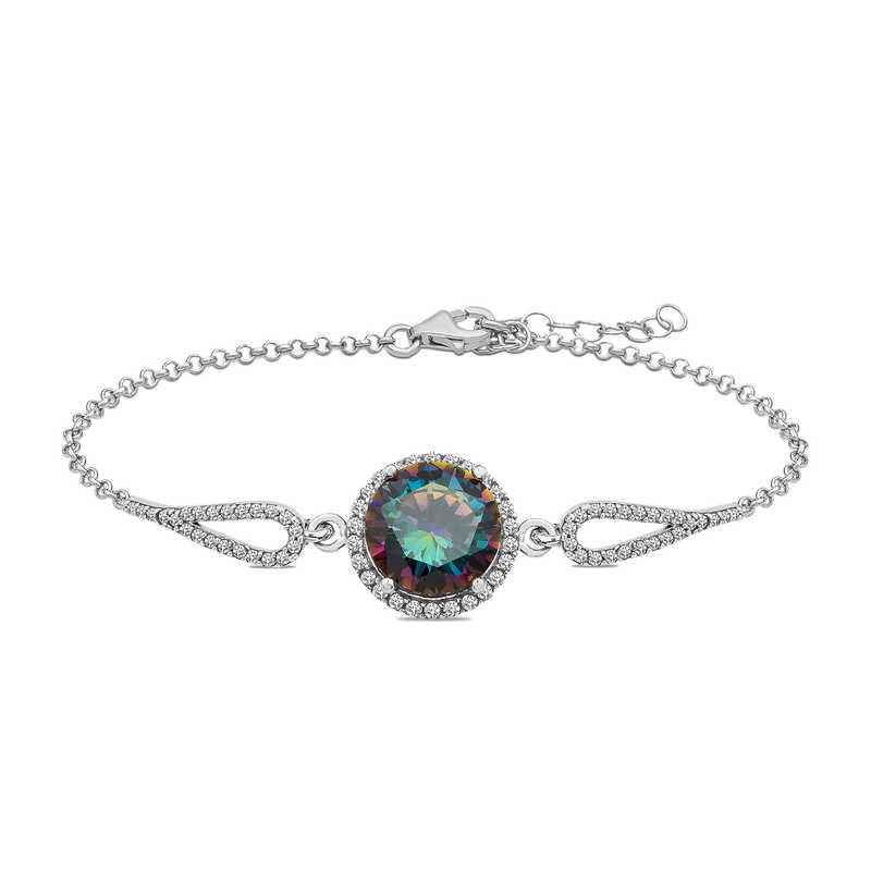 Mystic Topaz Silver Bracelet