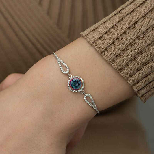 Mystic Topaz Silver Bracelet