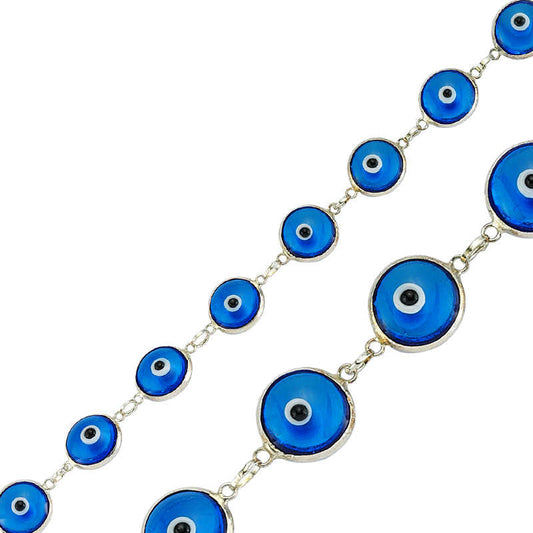 Bracelet en argent pour femme contre le mauvais œil