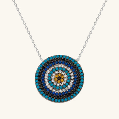 Silver Evil Eye Women's Necklace