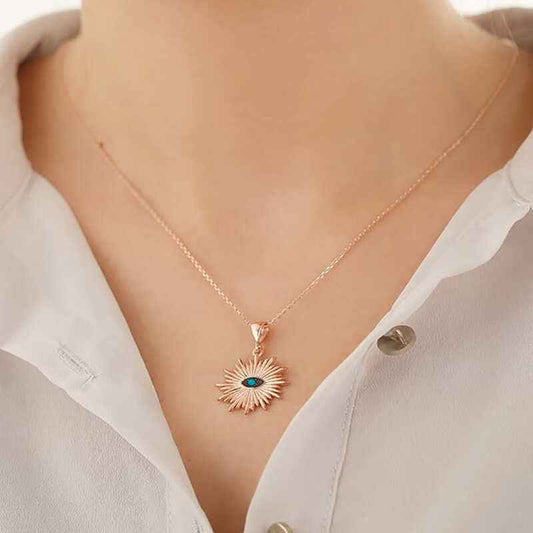 Evil Eye Women's Silver Necklace