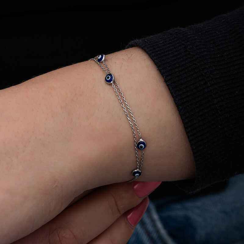 Nazar Women's Silver Bracelet