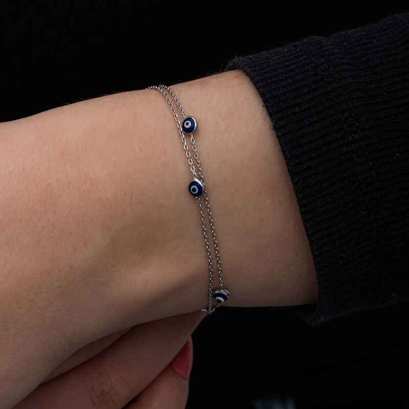 Nazar Women's Silver Bracelet