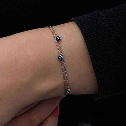 Nazar Women's Silver Bracelet