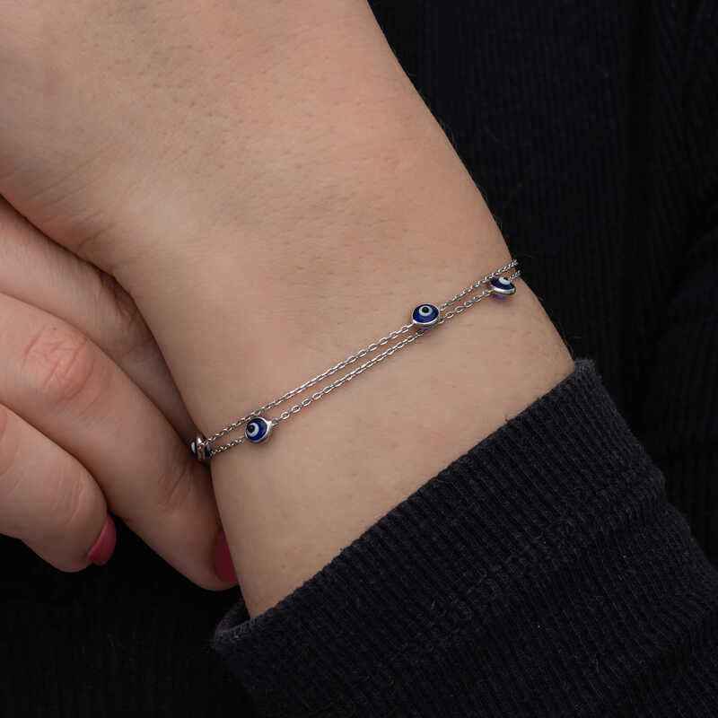 Nazar Women's Silver Bracelet
