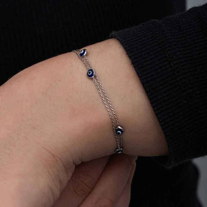 Nazar Women's Silver Bracelet