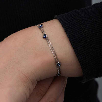 Nazar Women's Silver Bracelet