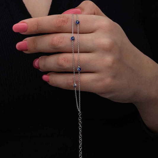 Nazar Women's Silver Bracelet