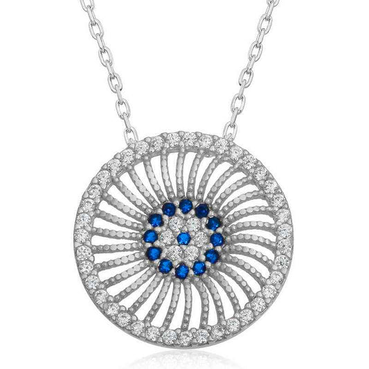 Evil Eye Women's Silver Necklace