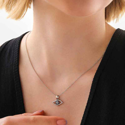Evil Eye Women's Silver Necklace