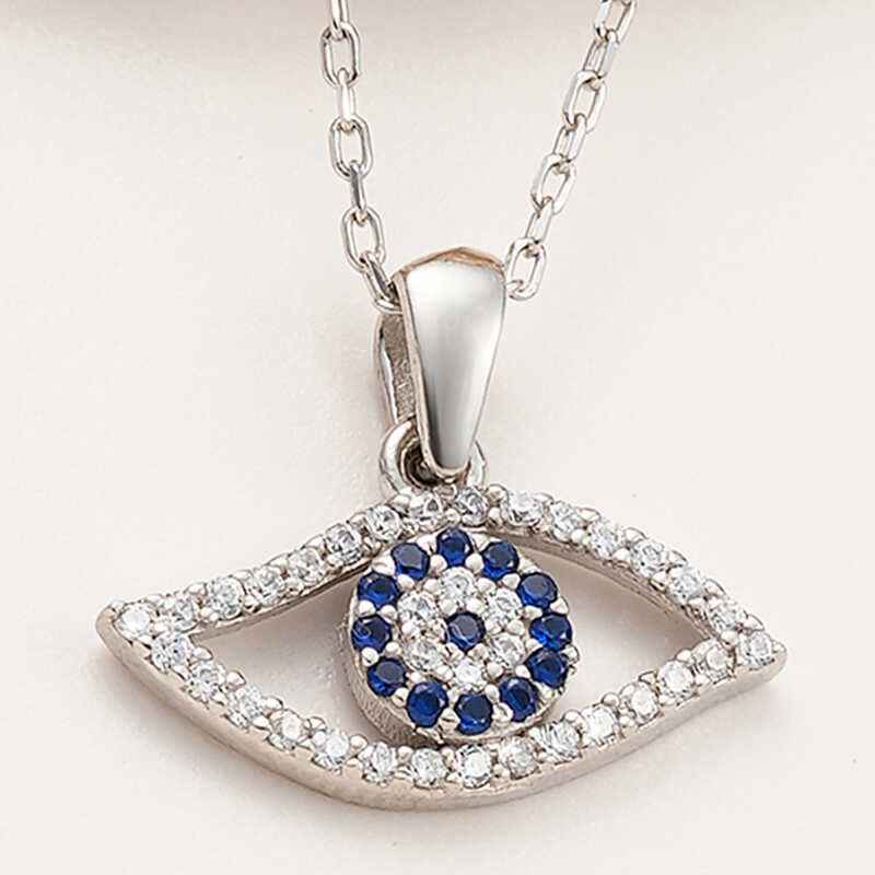 Evil Eye Women's Silver Necklace