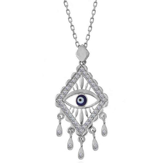 Evil Eye Women's Silver Necklace