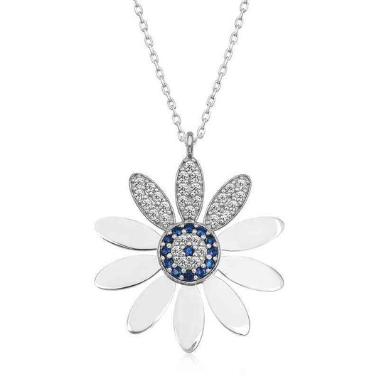Nazarlı Papatya Women's Silver Necklace
