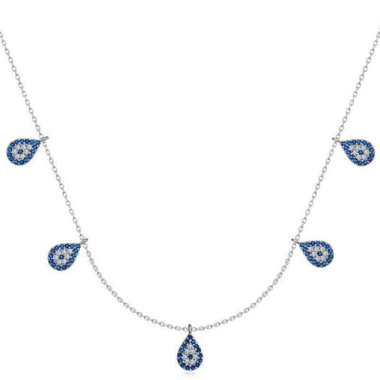 Nazarlı Şans Women's Silver Necklace