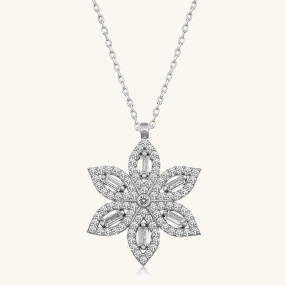 Narcissus Flower Women's Silver Necklace