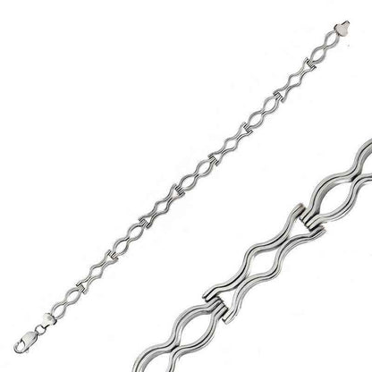 Oxidized Silver Men's Bracelet