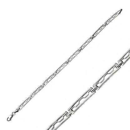 Oxidized Silver Men's Bracelet