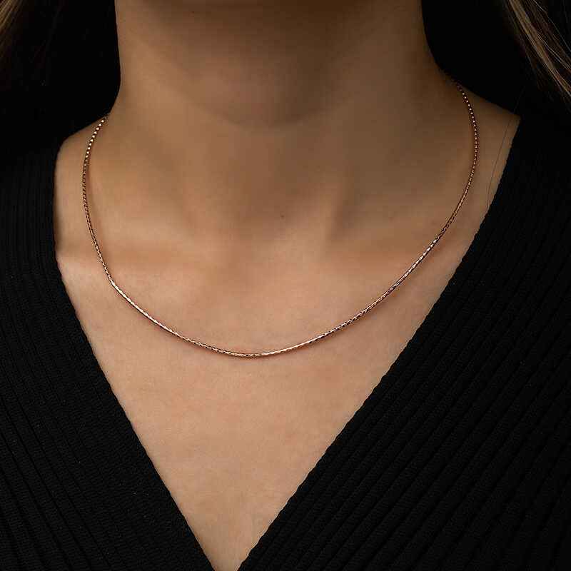 Silver Omega Choker Chain