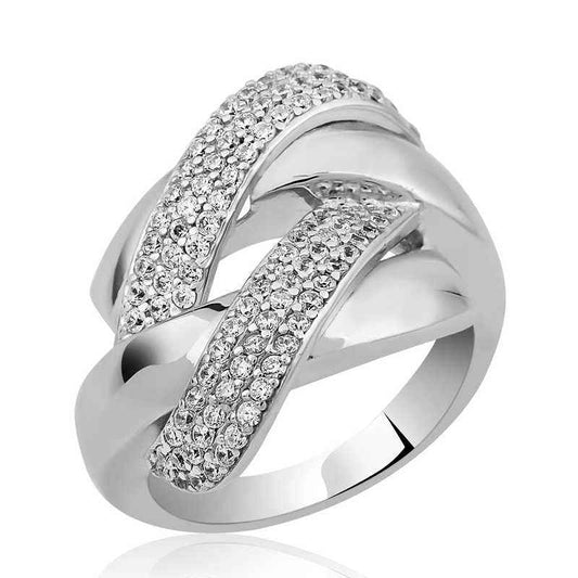 Braided Pattern Fantasy Silver Ring