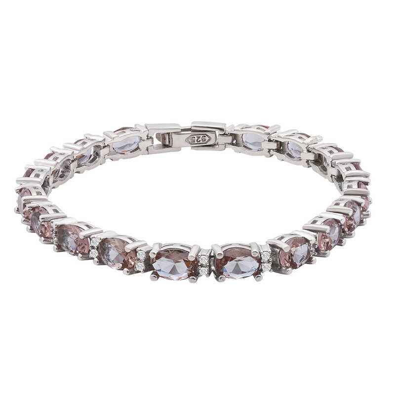 Oval Zultanite Stone Women's Silver Bracelet