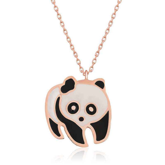 Panda Women's Silver Necklace