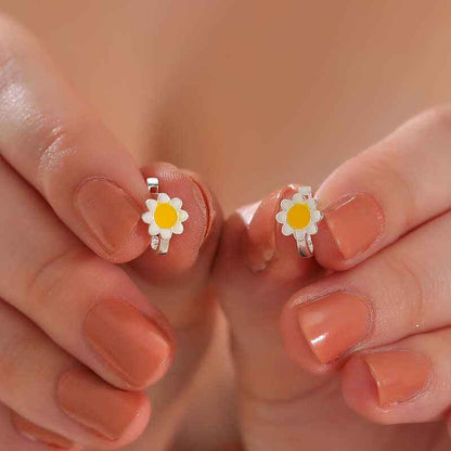 Daisy Children's Silver Earrings