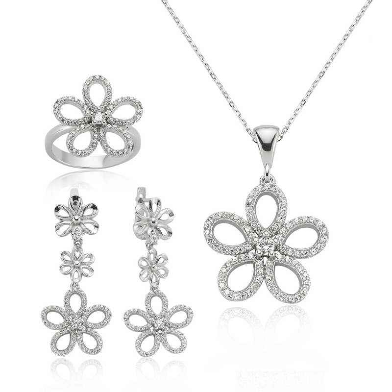 Daisy Women's Silver Set