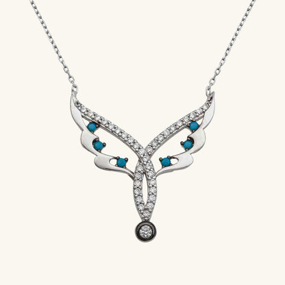Angel Wing Women's Silver Necklace