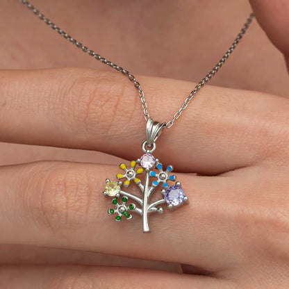 Tree of Life Women's Silver Colored Necklace