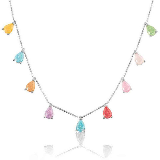 Silver Colored Women's Luck Necklace