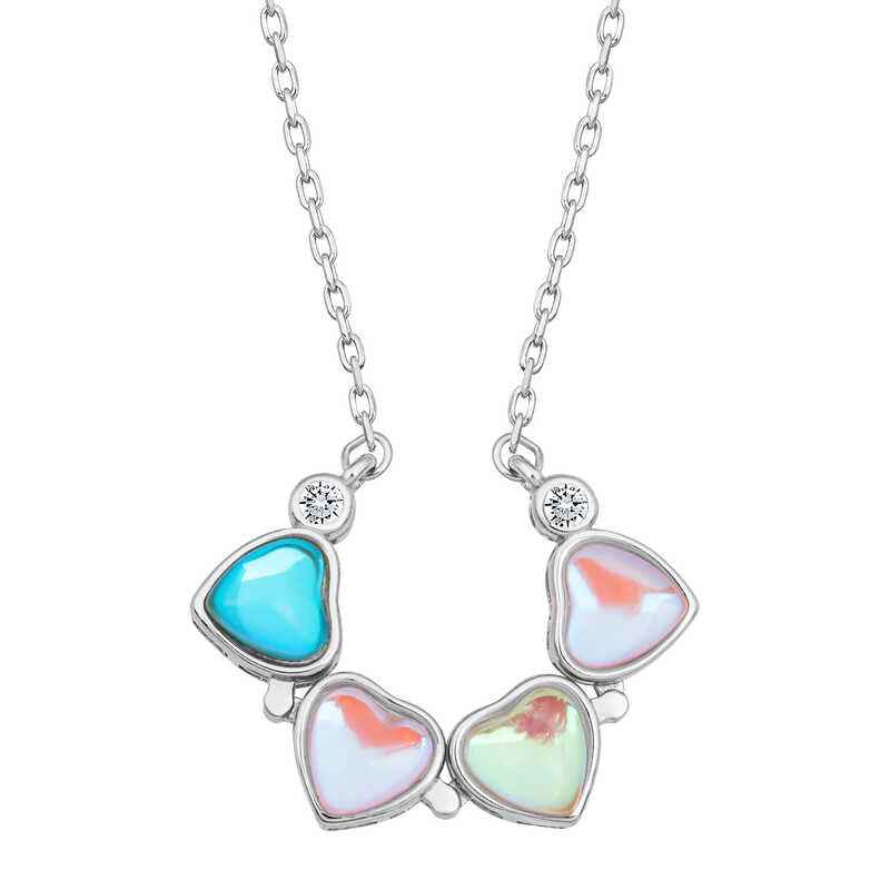 Silver Color Openable Clover Women's Necklace