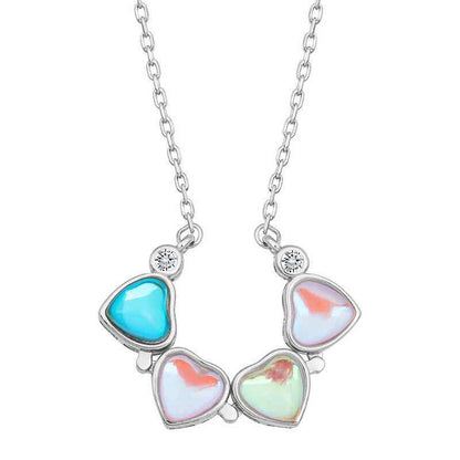 Silver Color Openable Clover Women's Necklace