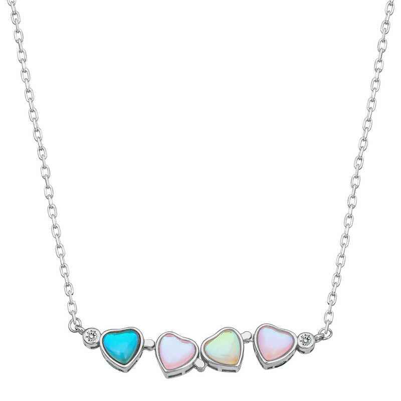 Silver Color Openable Clover Women's Necklace