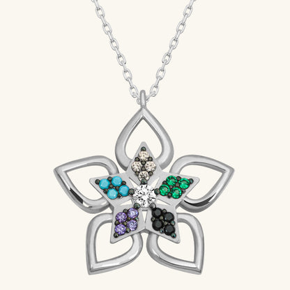 Blumenstein Damen Silber Halskette