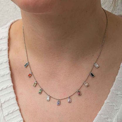 Lucky Stone Women's Silver Necklace