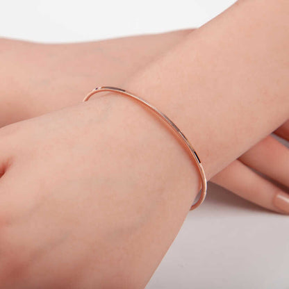 Rose Plated Ajda Women's Silver Bracelet