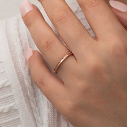 Bague Ajda en argent plaqué or rose pour femme