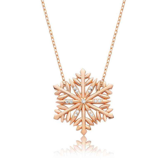 Snowflake Women's Silver Necklace