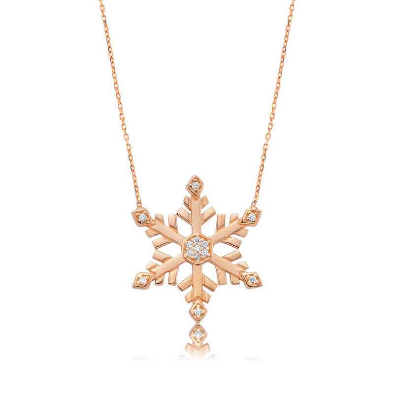 Snowflake Women's Silver Pendant