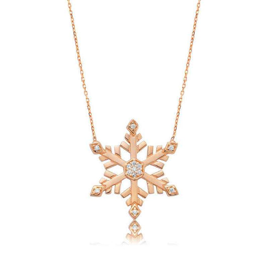 Snowflake Women's Silver Pendant