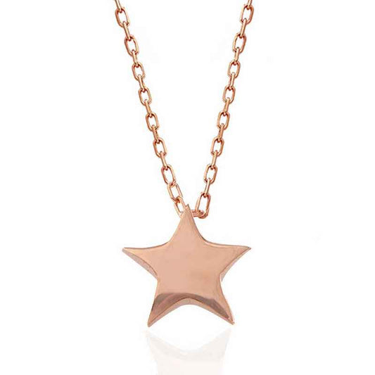 Rose Star Women's Silver Necklace