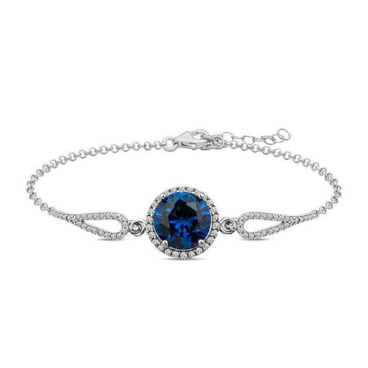 Sapphire Silver Bracelet