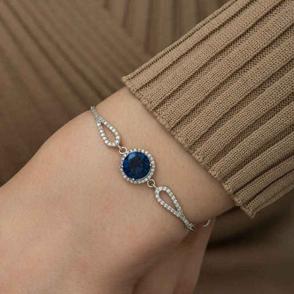 Sapphire Silver Bracelet