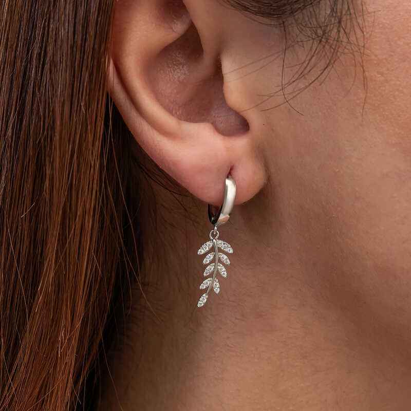 Pendant Earring Women's Silver Earring