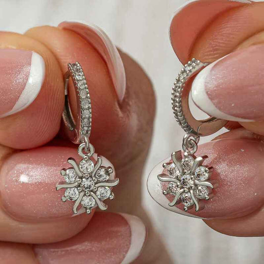 Dangling Sun Women's Silver Earrings
